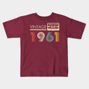 Vintage 1961 Limited Edition Cassette Kids T-Shirt